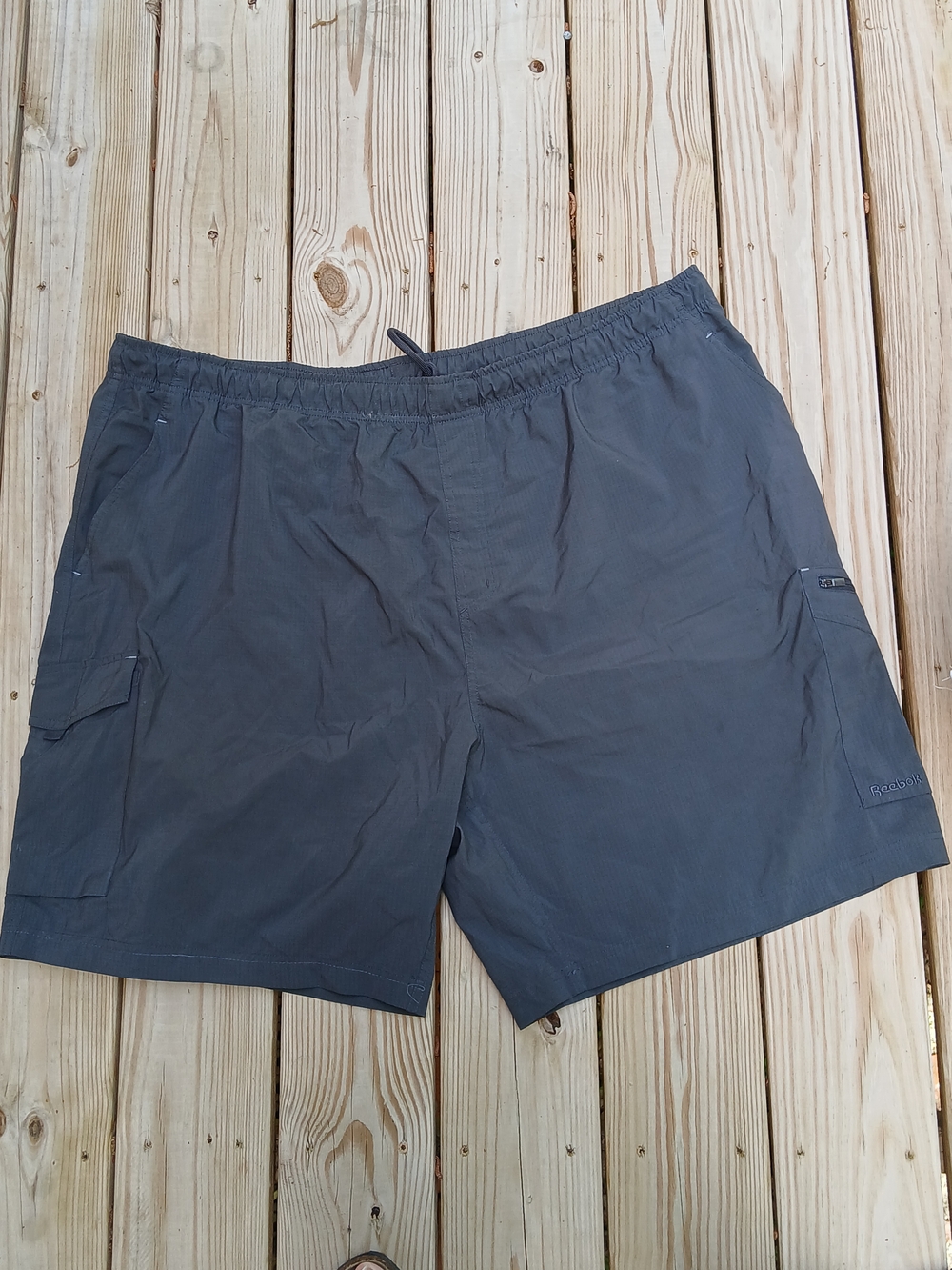 Reebok Men's Charcoal Cargo Shorts